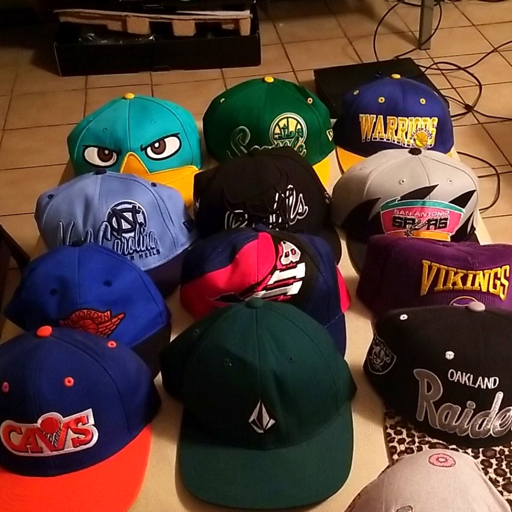 Lot of Throwback Caps